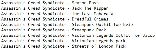 Assassin's Creed: Syndicate Assassin's Creed: Syndicate