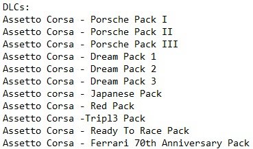 Assetto Corsa Assetto Corsa