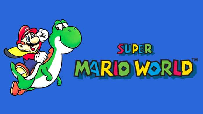 Super Mario World SNES front cover