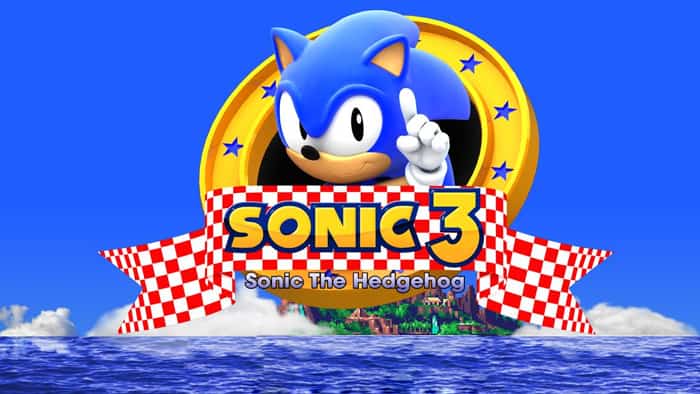 Sonic the Hedgehog 3 Sega Genesis front cover