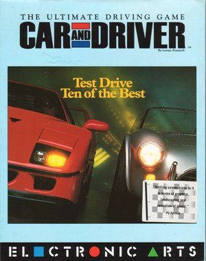Car and Driver DOS front cover