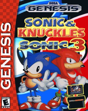Sonic and Knuckles & Sonic 3 GENESIS front cover