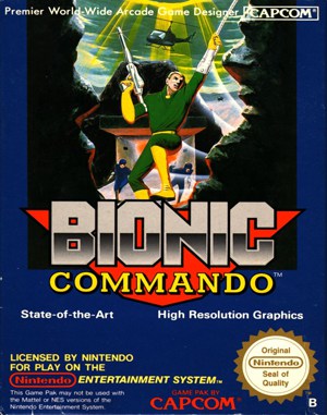 Bionic Commando NES front cover