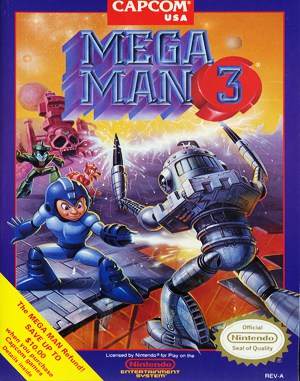 Mega Man 3 NES front cover