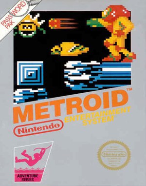 Metroid NES front cover