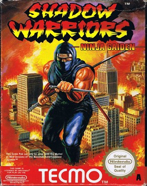 Shadow Warriors: Ninja Gaiden NES front cover