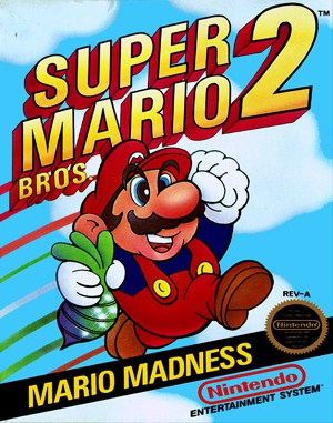 Super Mario Bros. 2 NES front cover