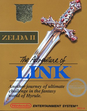 Zelda II: The Adventure of Link NES front cover