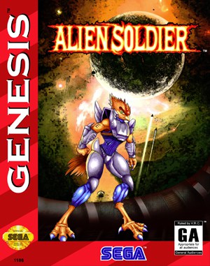 Alien Soldier GENESIS front cover