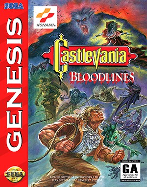 Castlevania: Bloodlines GENESIS front cover
