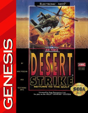 Desert Strike: Return to the Gulf GENESIS front cover
