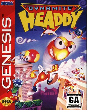 Dynamite Headdy GENESIS front cover