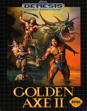 Golden Axe II GENESIS front cover