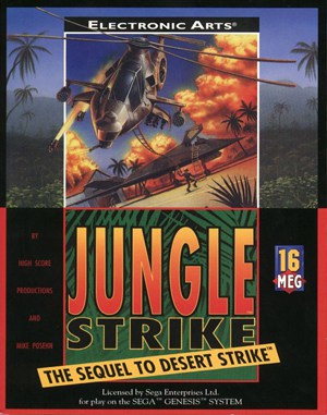 Jungle Strike GENESIS front cover