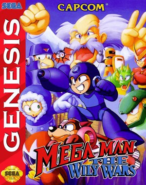 Mega Man: The Wily Wars GENESIS front cover