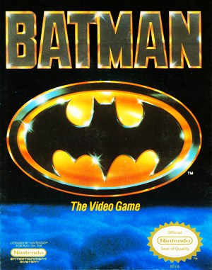 Batman: The Video Game NES front cover