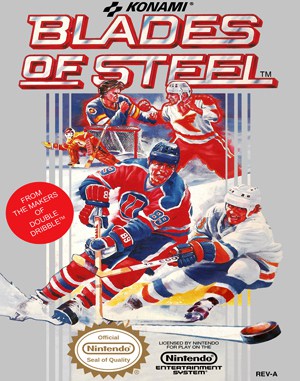 Blades of Steel NES front cover