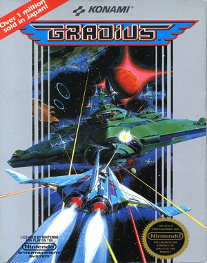 Gradius NES front cover