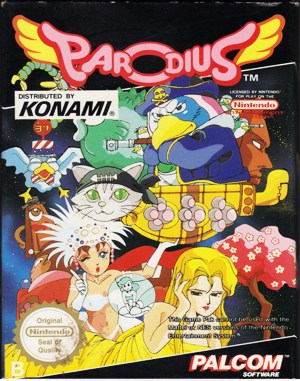 Parodius NES front cover