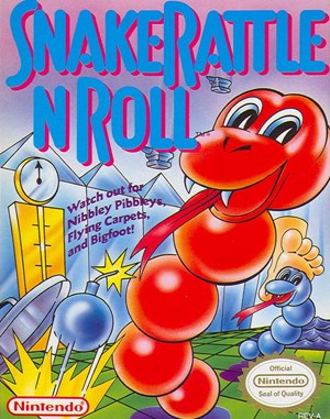 Snake Rattle 'n' Roll NES front cover