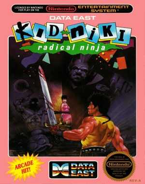 Kid Niki: Radical Ninja NES front cover