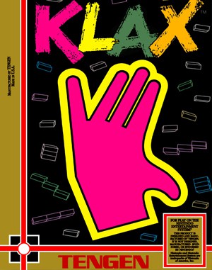 Klax NES front cover