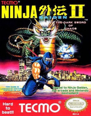 Ninja Gaiden II: The Dark Sword of Chaos NES front cover