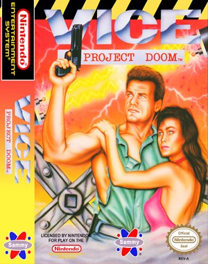 Vice: Project Doom NES front cover