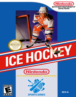Ice Hockey NES front cover