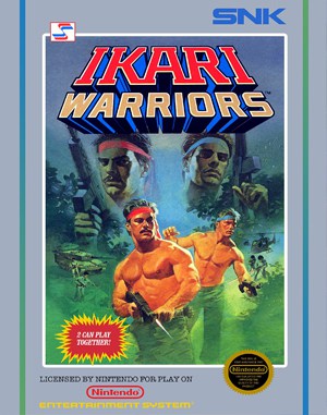 Ikari Warriors NES front cover