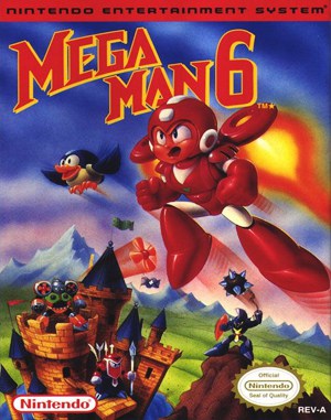 Mega Man 6 NES front cover