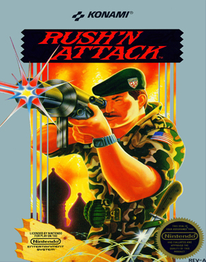 Rush'n Attack NES front cover