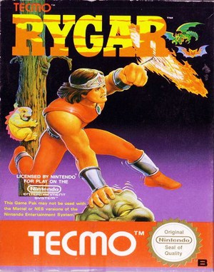 Rygar NES front cover