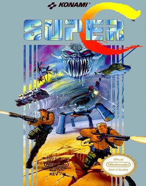 Super Contra NES front cover