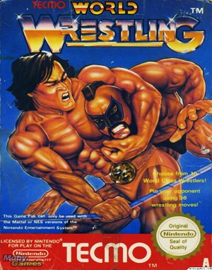 Tecmo World Wrestling NES front cover