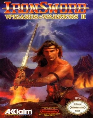 IronSword: Wizards & Warriors II NES front cover