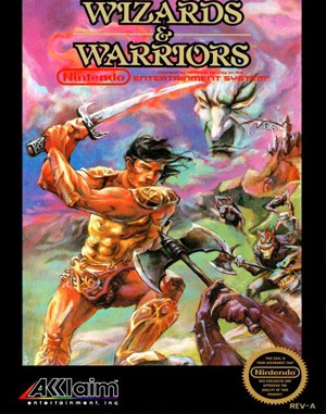 Wizards & Warriors NES front cover