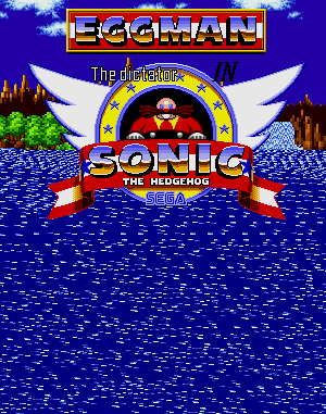 Eggman the Dictator in Sonic the Hedgehog Genesis front cover